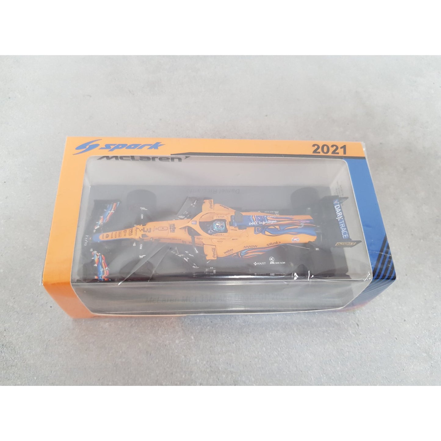 McLaren MCL35M Daniel Ricciardo (Abu Dhabi GP 2021) in Orange/Blue