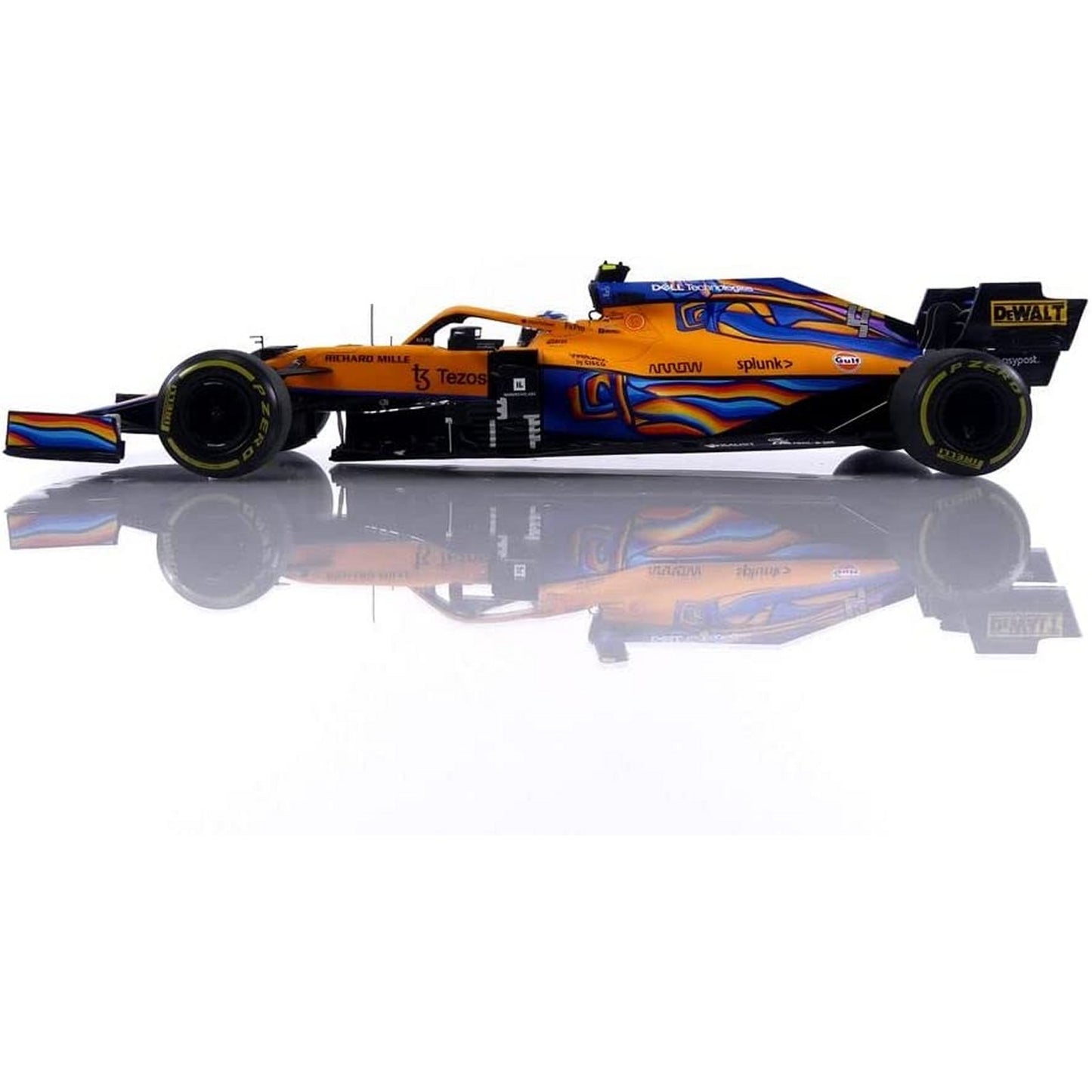 McLaren MCL35M Lando Norris (Abu Dhabi GP 2021) in Orange/Blue
