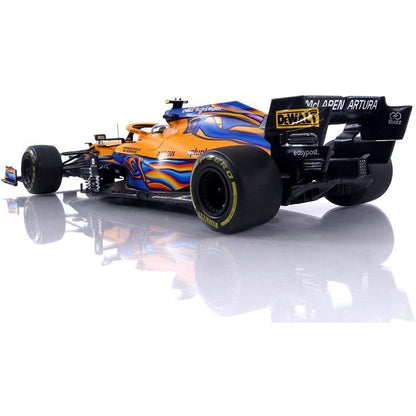 McLaren MCL35M Lando Norris (Abu Dhabi GP 2021) in Orange/Blue