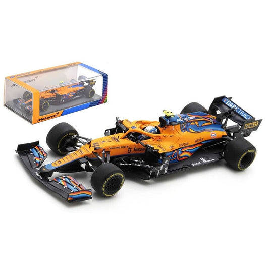 McLaren MCL35M Lando Norris (Abu Dhabi GP 2021) in Orange/Blue