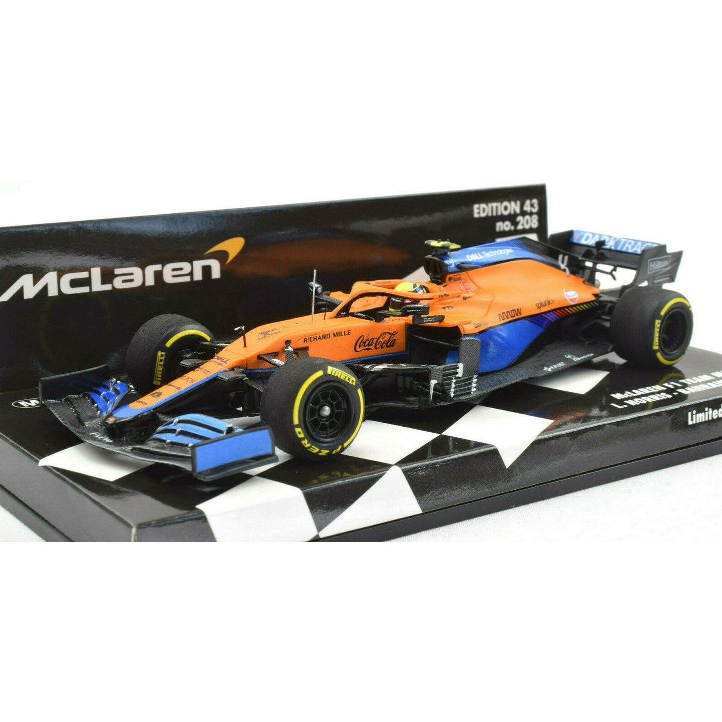 McLaren MCL35M Lando Norris (Bahrain GP 2021) in Orange/Blue