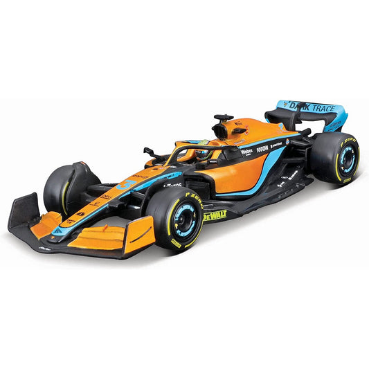 McLaren MCL36 Daniel Ricciardo (No.3 With Helmet 2022) in Black/Orange/Blue