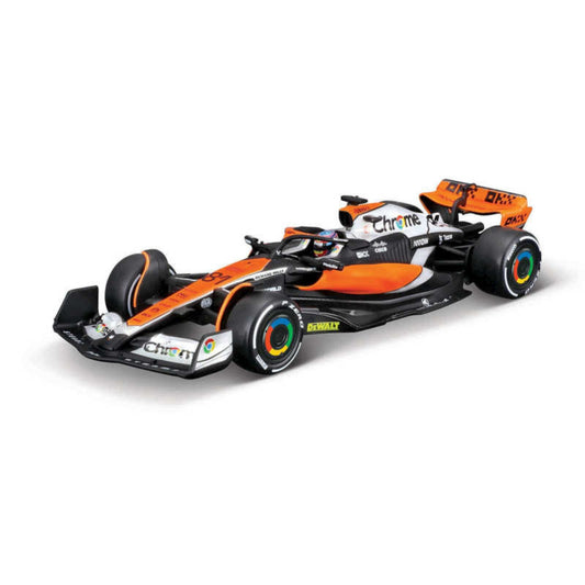McLaren MCL60 Oscar Piastri (No.81 With Helmet British GP 2023) in Black/Orange