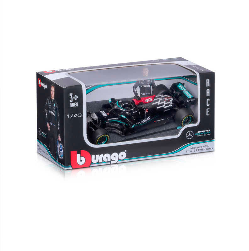Mercedes AMG W12 E Performance Valtteri Bottas (No. 77 F1 Team 2021) in Black