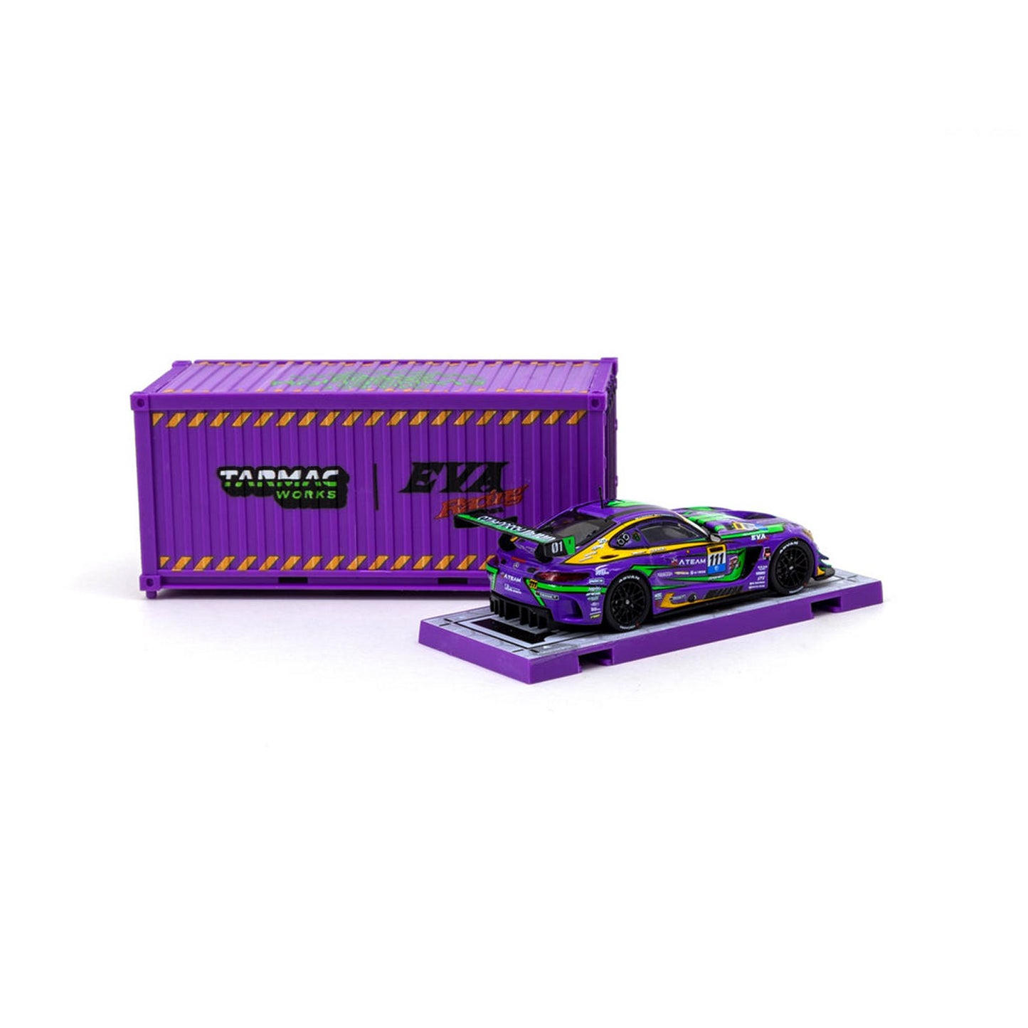 Mercedes AMG GT3 EVA Racing in Purple/Green