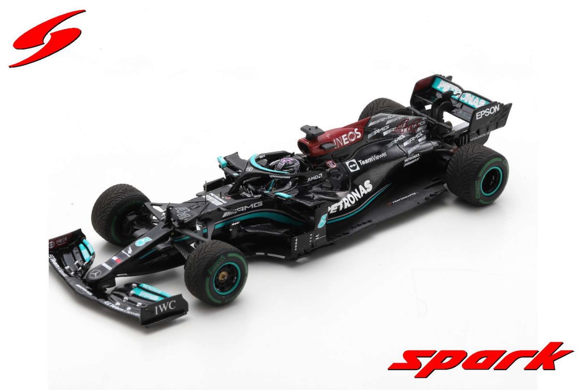 Mercedes AMG Petronas W12 E Performance Lewis Hamilton (Winner Russian GP - 100th Victory 2021) in Black/Green