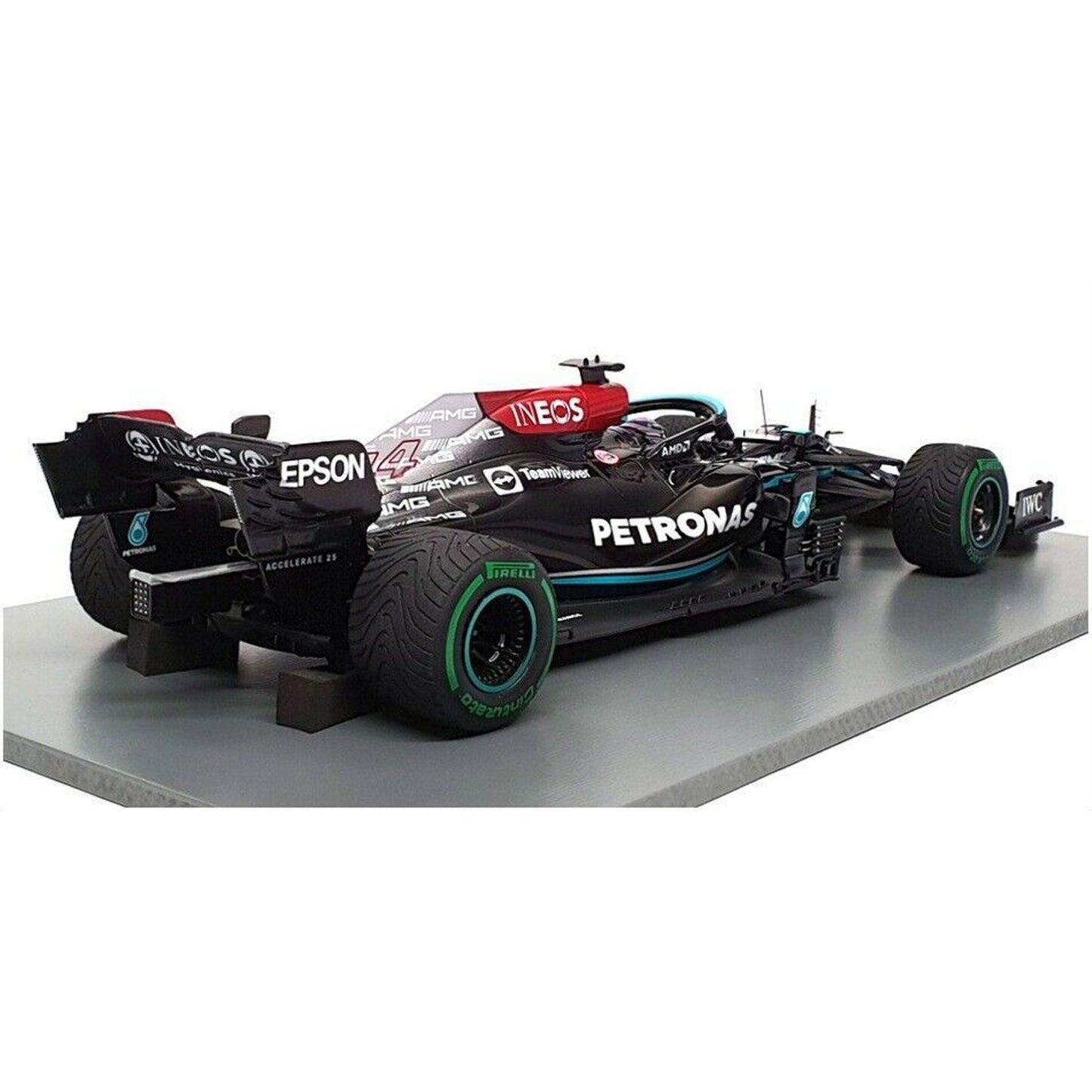 Mercedes AMG Petronas W12 E Performance Lewis Hamilton (Winner No. 44 100th Pole Position Russian GP 2021) in Black