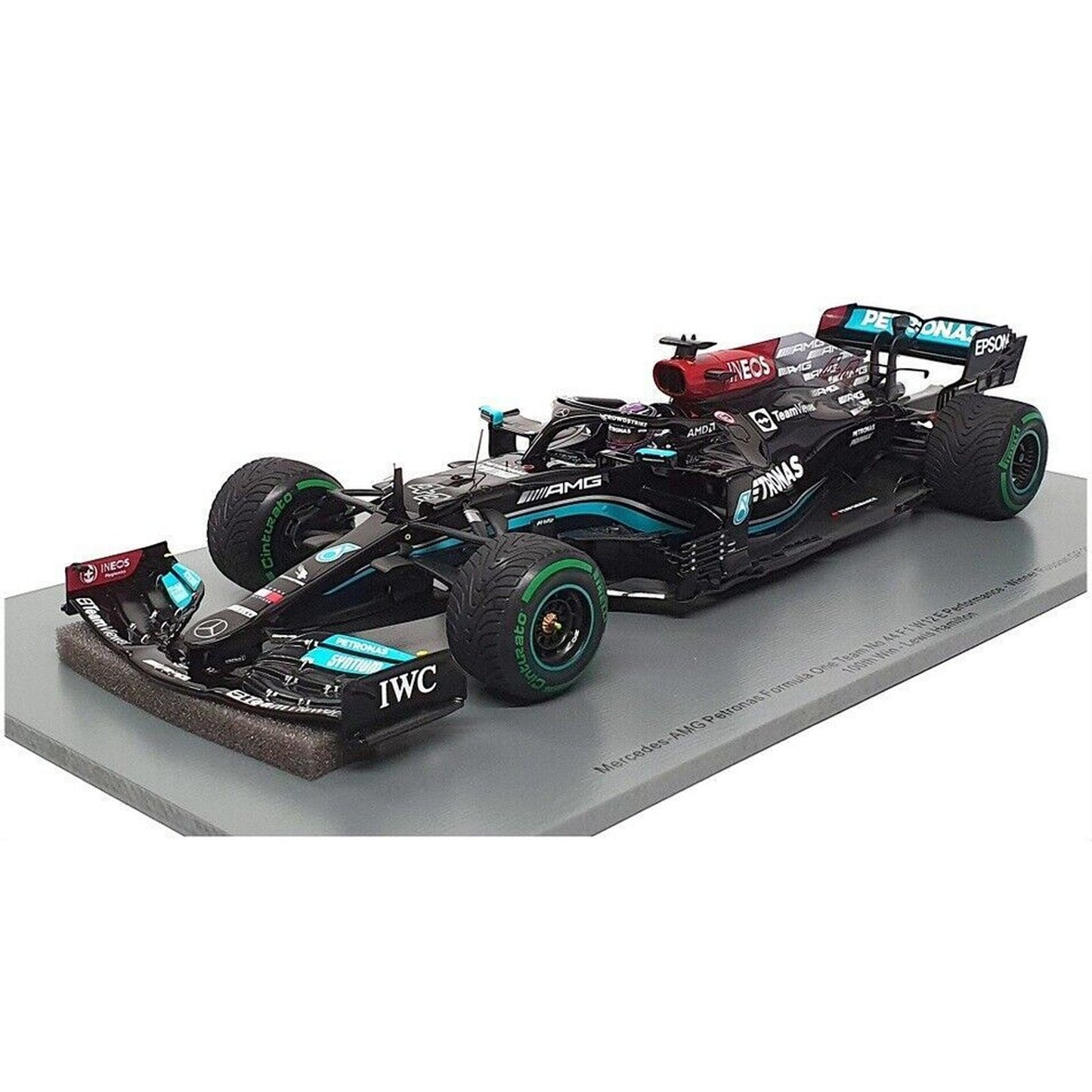 Mercedes AMG Petronas W12 E Performance Lewis Hamilton (Winner No. 44 100th Pole Position Russian GP 2021) in Black