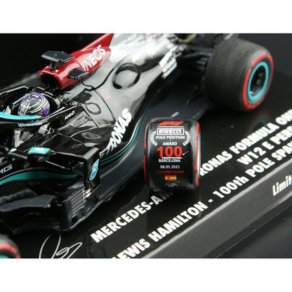 Mercedes AMG Petronas W12 E Performance Lewis Hamilton (100th Pole Spanish GP 2021) in Black