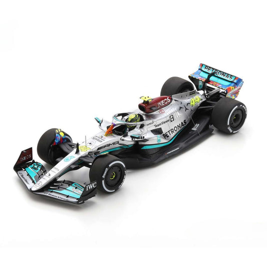 Mercedes AMG W13 Lewis Hamilton (No.44 Miami GP 2022) in Silver