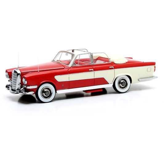 Mercedes Benz 300 C Ghia Convertible (1956) in Red and Cream
