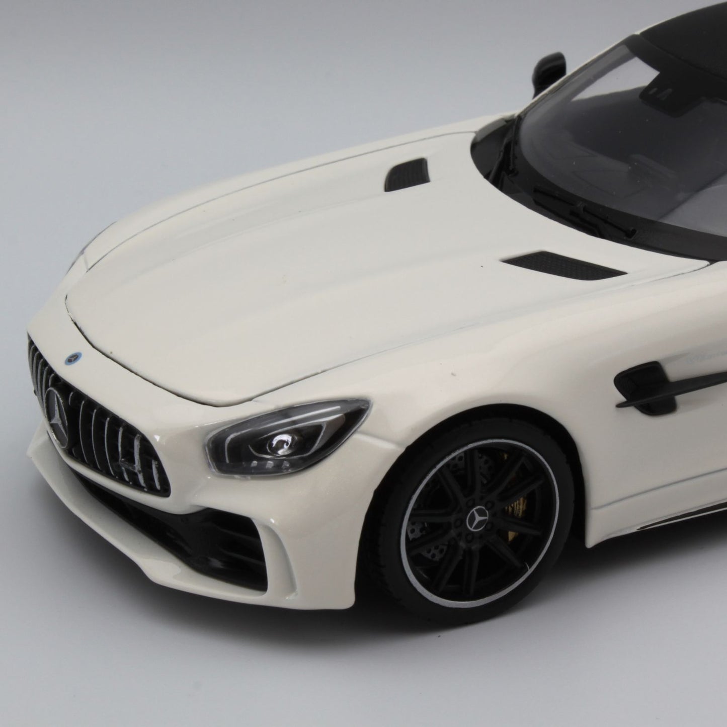 Mercedes Benz AMG GT R in pearl white