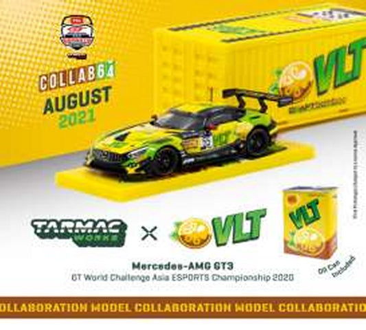 Mercedes Benz AMG GT3 Darryl O'Young (#55 GT World Challenger ESports Championiship) in Black/Yellow