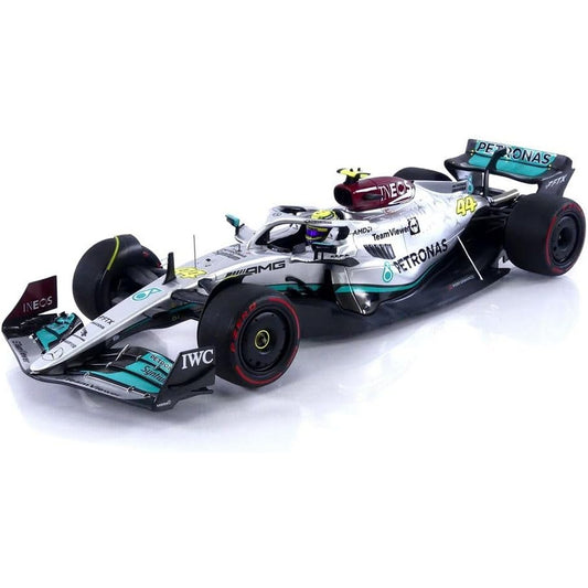 Mercedes Benz AMG Petronas W13 E Perfromance Lewis Hamilton (No.44 Spanish GP 2022) in Silver