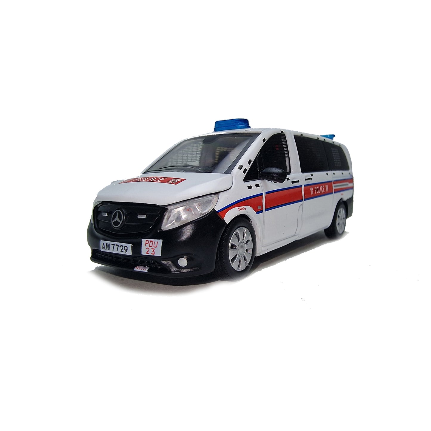 Mercedes Benz Vito (H.K. Police Dog Unit Patrol Mode With German Shepard Figure) in White