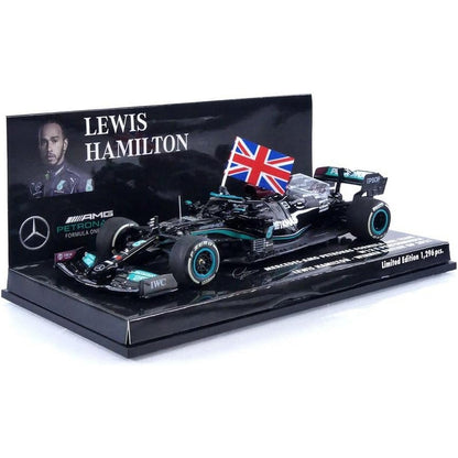Mercedes Benz W12 E Performance Lewis Hamilton (Winner No.44 With Flag British GP 2021) in Black