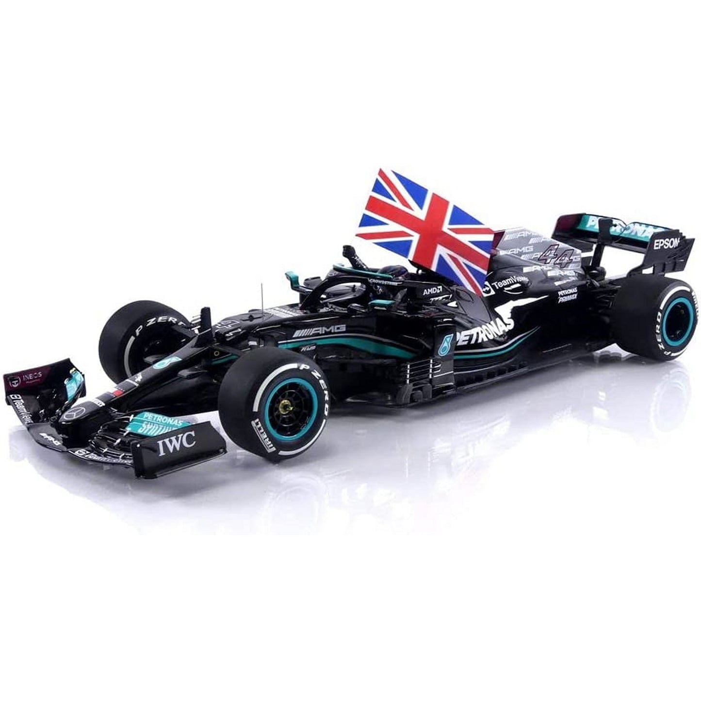Mercedes F1 W12 E Lewis Hamilton (With Flag British GP 2021) in Black