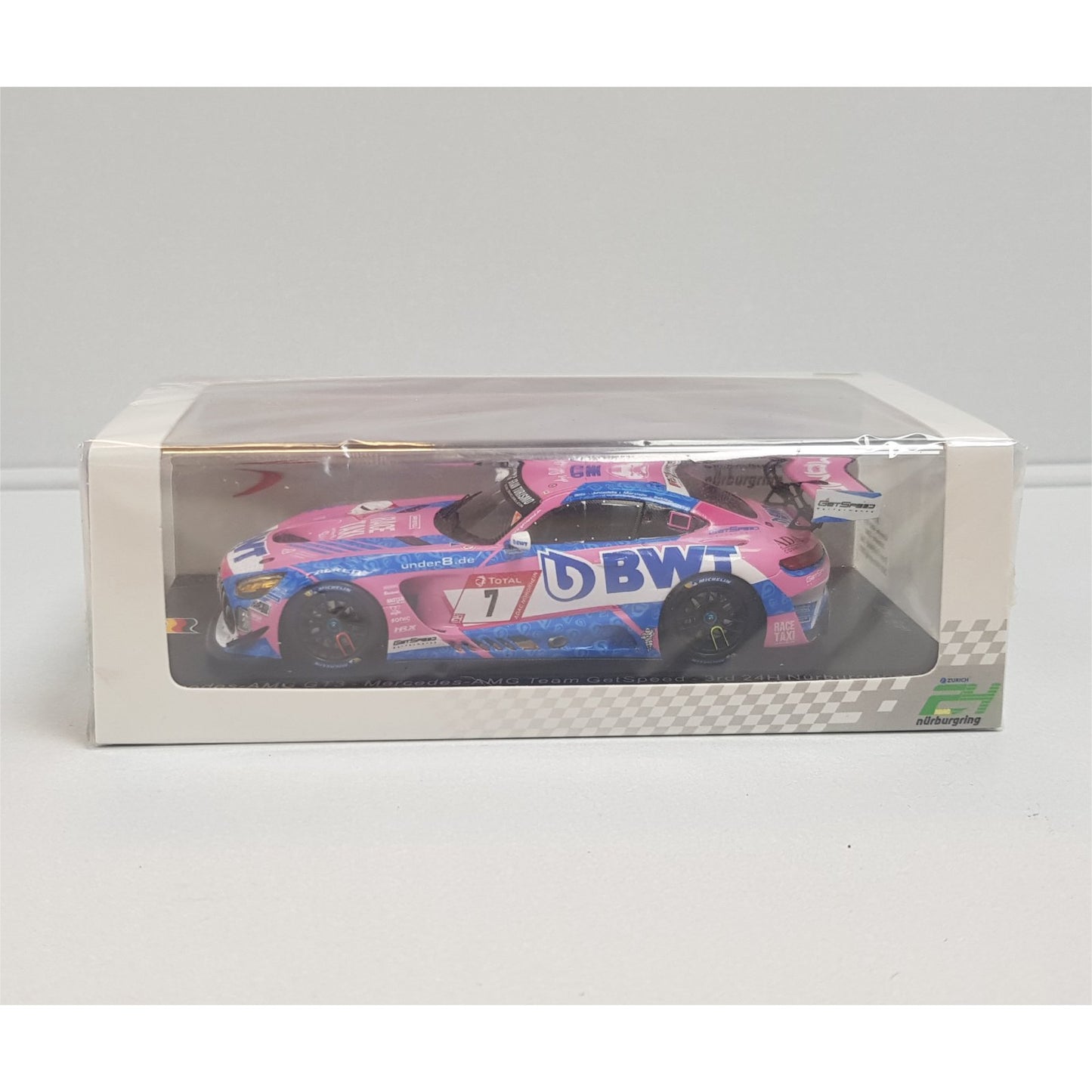 Mercedes Team GetSpeed AMG GT3 M.Gotz/D.Juncadella/R.Marciello (3rd 24H Nurburgring 2021) in Pink/Blue