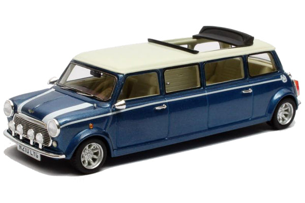 Mini Cooper Limo (1990) in White and Blue