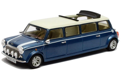 Mini Cooper Limo (1990) in White and Blue