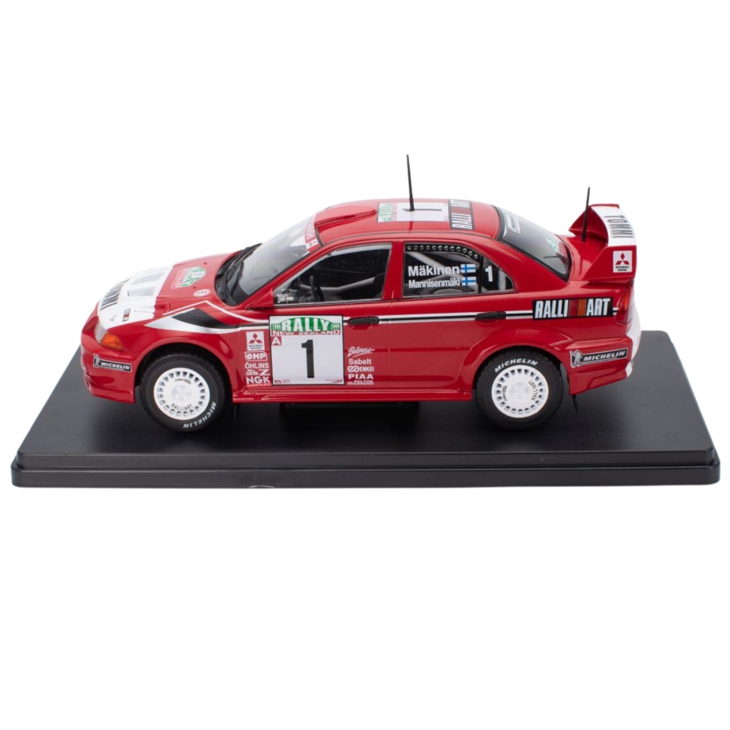 Mitsubishi Lancer Evolution VI Makinen/Mannisenmaki (No.1 Rally New Zealand 1999) in Red/White