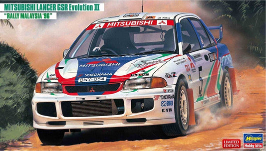 Mitsubishi Lancer GSR Evo III K.Shinozuka/F.Gocentas (Rally Malaysia 1996) [Kit] in White/Blue/Red