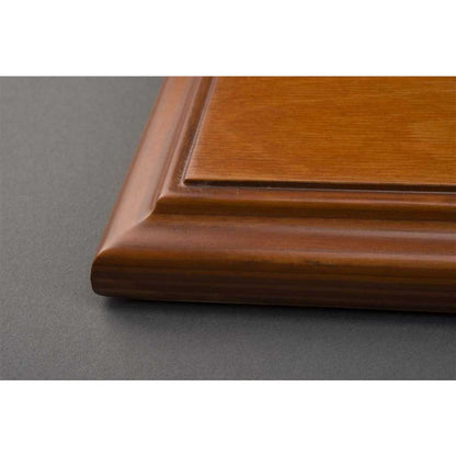 Molsheim Display Case With Cherry Wood Base (Wide Edge) in Brown