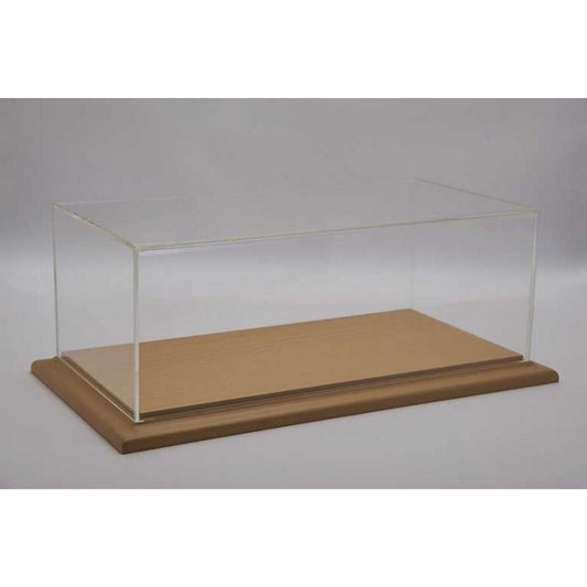 Molsheim Display Case With Linden Wooden Base (Wide Edge) in Brown