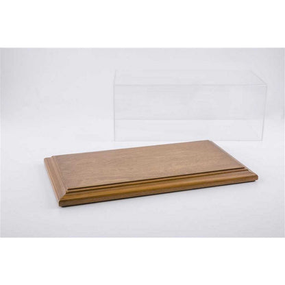 Molsheim Display Case With Walnut Wooden Display Base (Wide Edge) in Walnut
