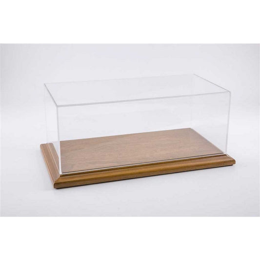 Molsheim Display Case With Walnut Wooden Display Base (Wide Edge) in Walnut