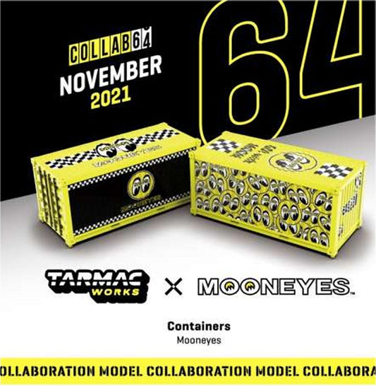 Mooneyes Containers (2 Piece Set) in Yellow/Black