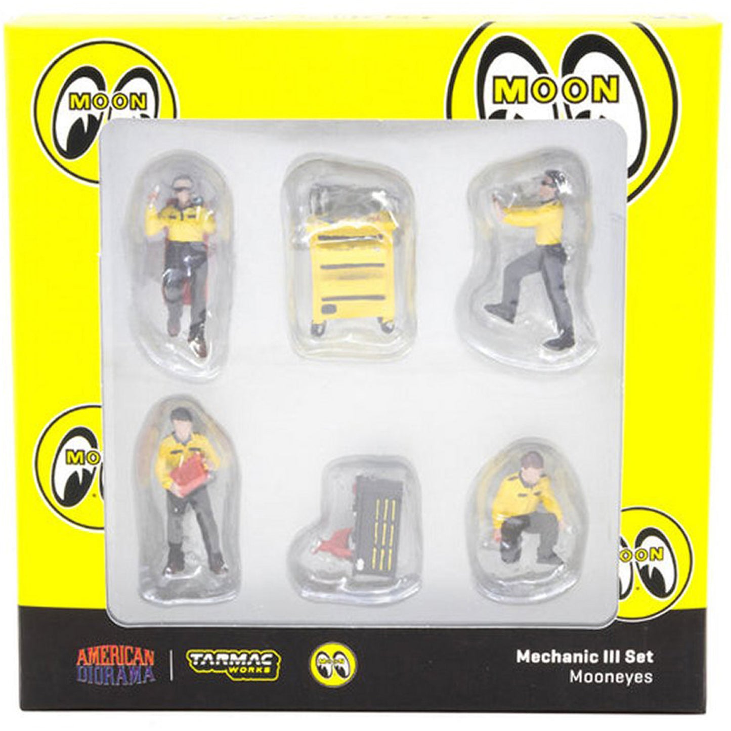 Mooneyes Mechanic III (Figure Set) in Yellow/Black