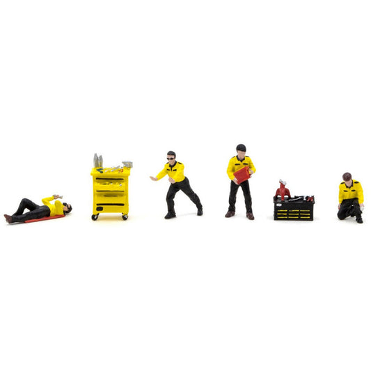 Mooneyes Mechanic III (Figure Set) in Yellow/Black