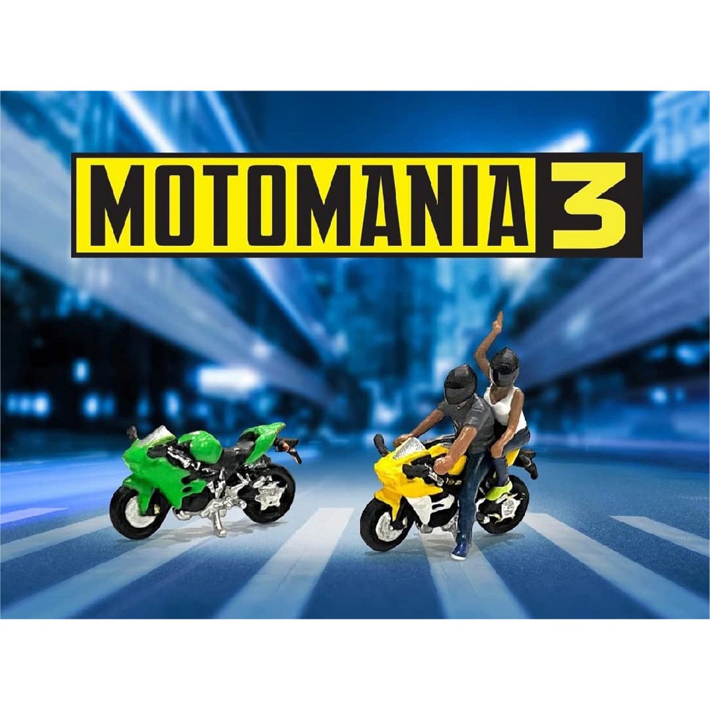 Moto Mania Figure Set (No.3 With 2 Bikes)