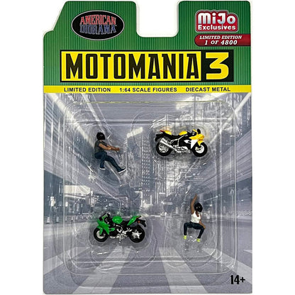 Moto Mania Figure Set (No.3 With 2 Bikes)