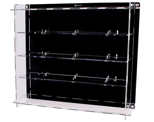 Multicase 8 Car Display Case in Black/Clear
