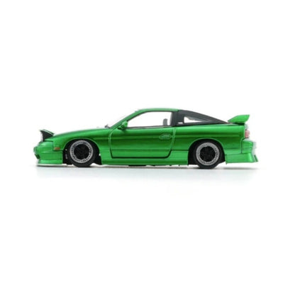 Nissan 180SXPRS13 (RHD Interchangeable Wheels and Bumpers) in Metallic Green
