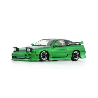 Nissan 180SXPRS13 (RHD Interchangeable Wheels and Bumpers) in Metallic Green