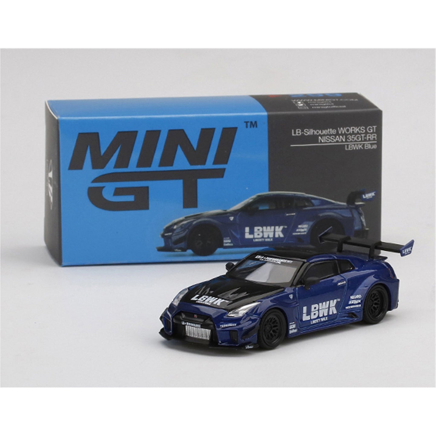 Nissan 35GT-RR (LB Works Silhouette) in blue
