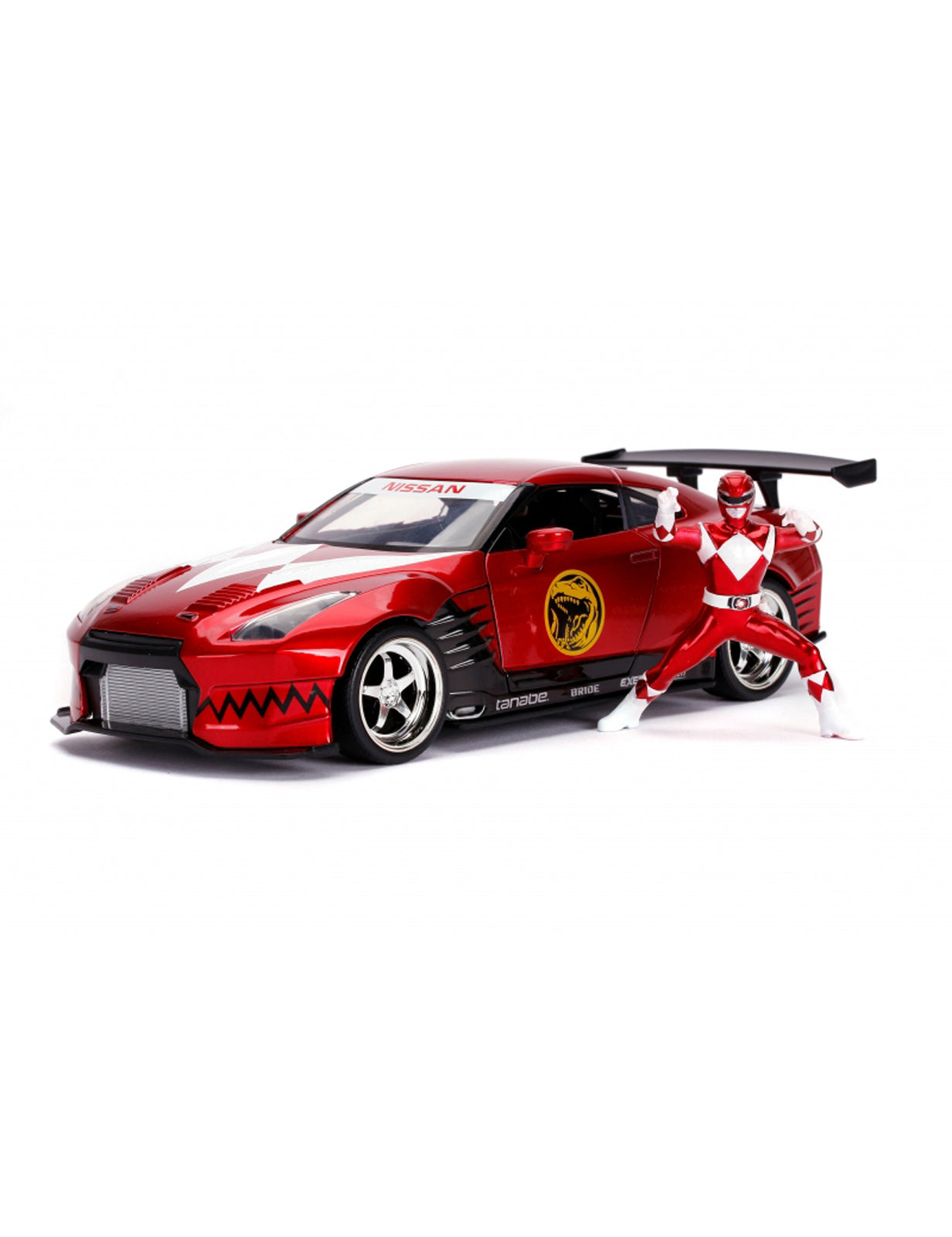 Nissan GT-R (With Red Ranger Figure 2009) in Red