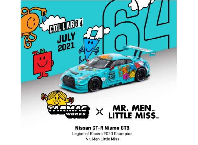 Nissan GT-R Nismo GT3 Jonathan Wong (Legion of Racers Champion Mr. Men Little Miss 2020) in Blue