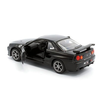 Nissan GT-R R34 V-Spec II (Pull Back and Go) in Black