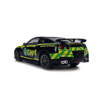 Nissan GT-R R35 (Portuguese Police Car With Driver Figure) in Dark Blue/Green
