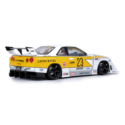 Nissan Skyline ER34 (Super Silhouette Bodykit) in White Yellow