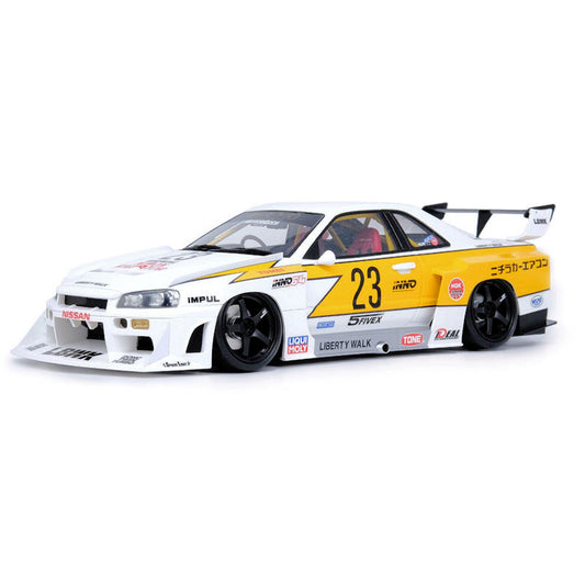 Nissan Skyline ER34 (Super Silhouette Bodykit) in White Yellow