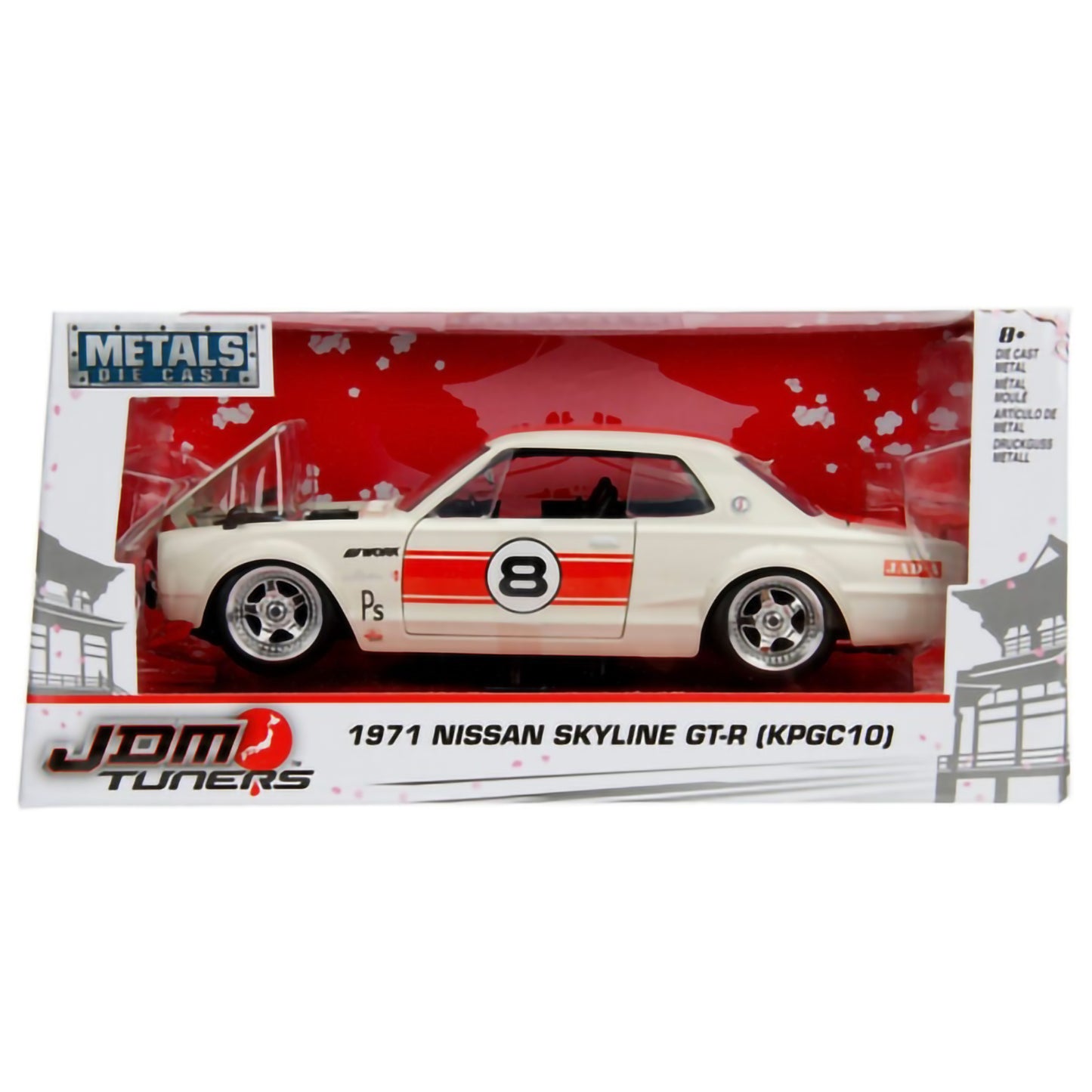 Nissan Skyline GT-R (1971) in Cream/Red