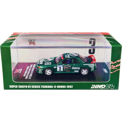 Nissan Skyline GT-R H.Fukuyama/A.Lida (No.3 Castrol Super Taikyu N1 Series Tsukba 12 Hr 1992) in Green