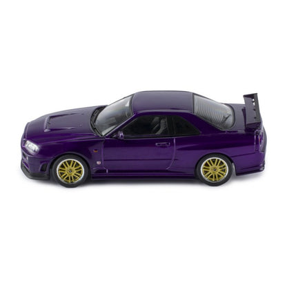 Nissan Skyline GT-R R34 (Customised 2002) in Metallic Lilac