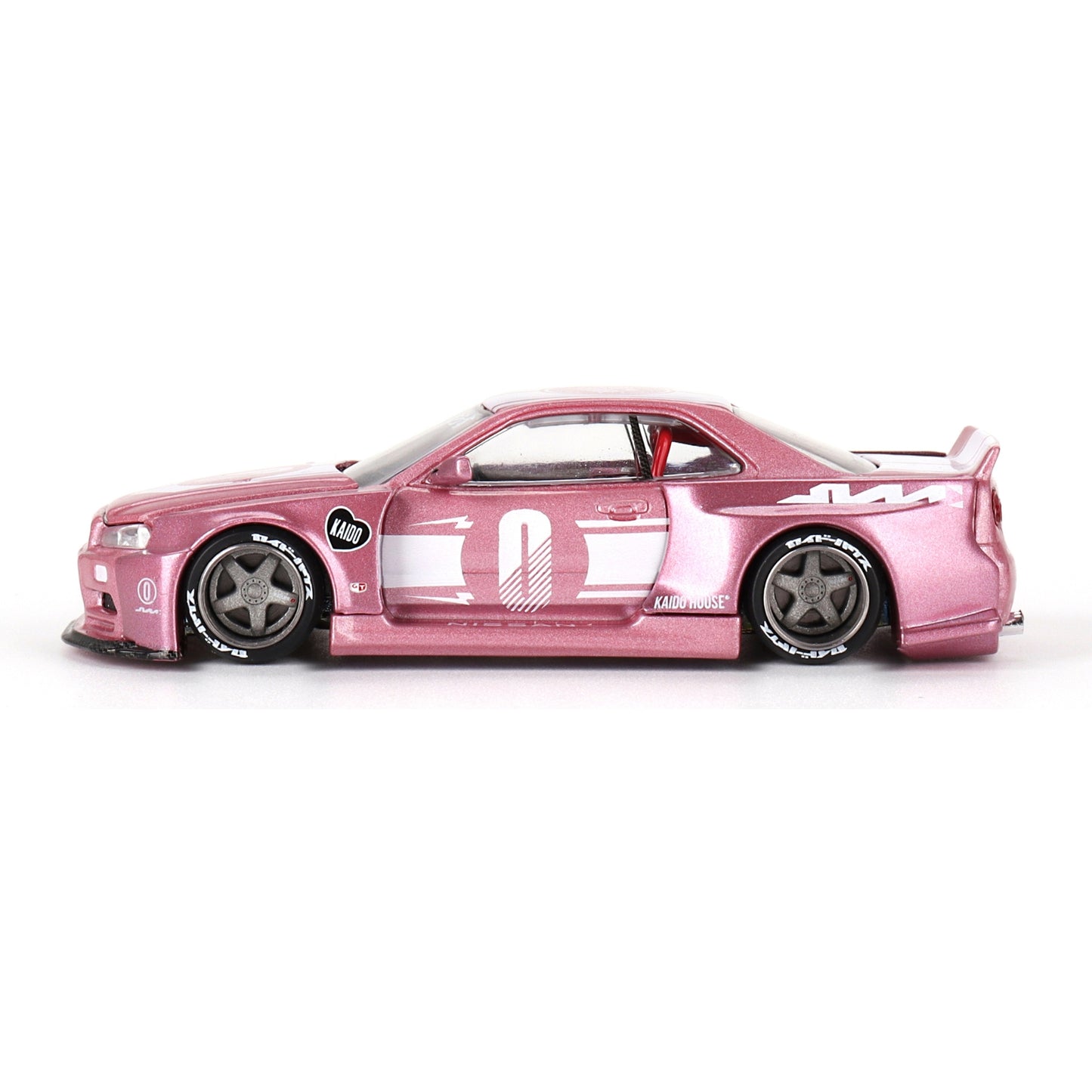 Gt R R34 Syline Model Pink Nissan Skyline GT-R R34 (Kaido Racing Factory V1 1999) in Pink | Mini ...