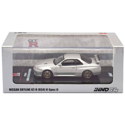 Nissan Skyline GT-R R34 V-Spec II in Silver